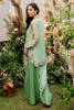 Sage Green Embroidered Khaddi Net Salwar Kameez (3-Piece) - Image 10