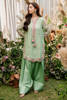 Sage Green Embroidered Khaddi Net Salwar Kameez (3-Piece) - Image 8