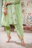 Mint Green Embroidered Korean Silk Salwar Kameez (3-Piece) - Image 3