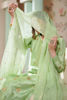 Mint Green Embroidered Korean Silk Salwar Kameez (3-Piece) - Image 5