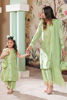Mint Green Embroidered Korean Silk Salwar Kameez (3-Piece) - Image 6