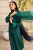 Emerald Embroidered Korean Silk Salwar Kameez (3-Piece) - Image 4