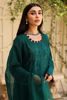 Emerald Embroidered Korean Silk Salwar Kameez (3-Piece) - Image 5