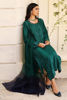 Emerald Embroidered Korean Silk Salwar Kameez (3-Piece) - Image 6
