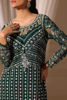 Emerald Green Embroidered Net Salwar Kameez (3-Piece) - Image 6