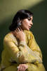 Olive Green Embroidered Organza Salwar Kameez (3-Piece) - Image 3