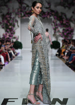 Pistachio Embroidered Organza Salwar Kameez (2-Piece) - Image 7