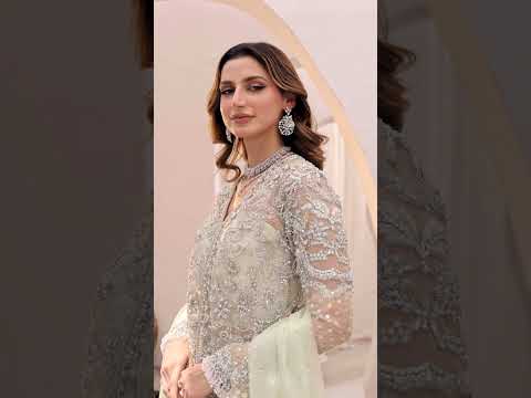 Pista Green Hand-Embellished Raw Silk Salwar Kameez (3-Piece) - Image 9