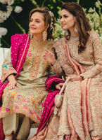 Pakistani Sage Green Embroidered Self Jamawar Sherwani-Cut Kameez (3-Piece) - Image 6