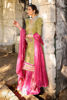 Pakistani Olive Green Embroidered Silk Salwar Kameez (3-Piece) - Image 2