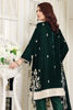 Pakistani Deep Green Embellished Velvet Salwar Kameez (3-Piece) - Image 3