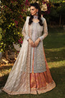 Sea Green Embellished Net & Jamawar Sharara (3-Piece) - Image 4