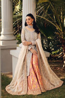 Sea Green Embellished Net & Jamawar Sharara (3-Piece) - Image 6