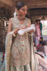 Pakistani Mint Green Embroidered Jamawar Sharara (3-Piece) - Image 5