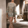 Sage Zardozi Net Sharara Set (3-Piece) - Image 2