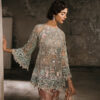 Sage Zardozi Net Sharara Set (3-Piece) - Image 3