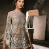 Sage Zardozi Net Sharara Set (3-Piece) - Image 5