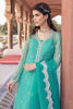 Pakistani Green Handworked Kurta with Crushed Sharara (3-Piece) - Image 3