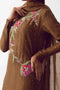 Army Green Zardozi Raw Silk Sharara (3-Piece) - Image 13