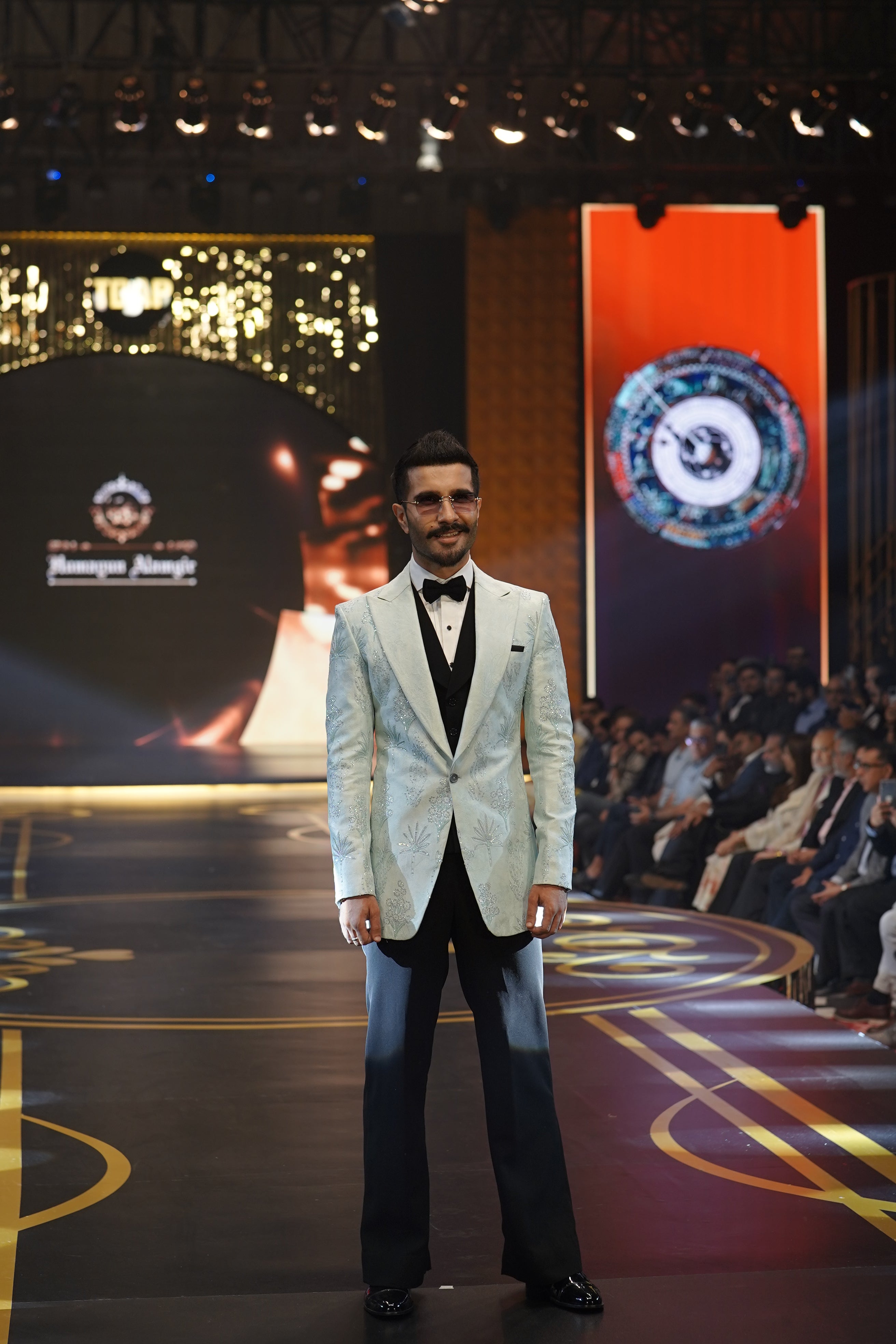 Mint Green Hand-Embroidered Tuxedo (3-Piece) - Image 5