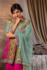 Mint Green Mukesh Net Dupatta (1-Pc) - Image 2