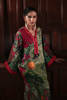 Pakistani Green Hand-Embellished Cotton Satin Kaftan (1-Pc) - Image 3