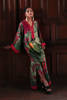Pakistani Green Hand-Embellished Cotton Satin Kaftan (1-Pc) - Image 4