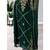 Pakistani Green Zari Embroidered Georgette Kaftan (1-Pc) - Image 4