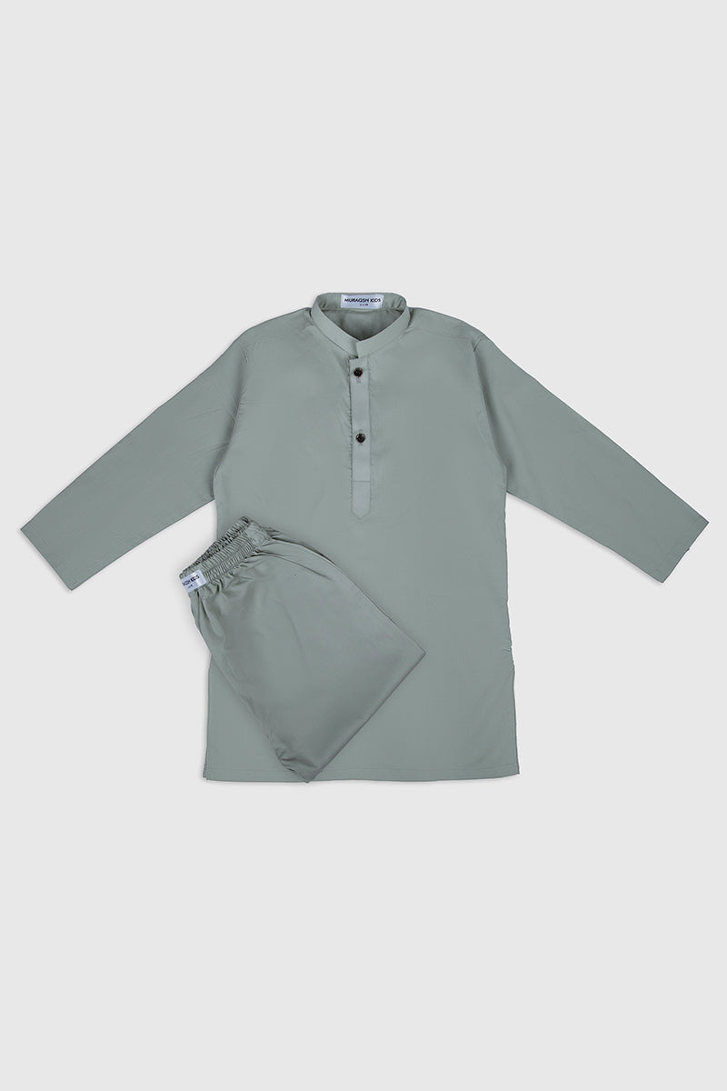 Mint Cotton Kurta Pajama Set (2-Piece) - Image 1