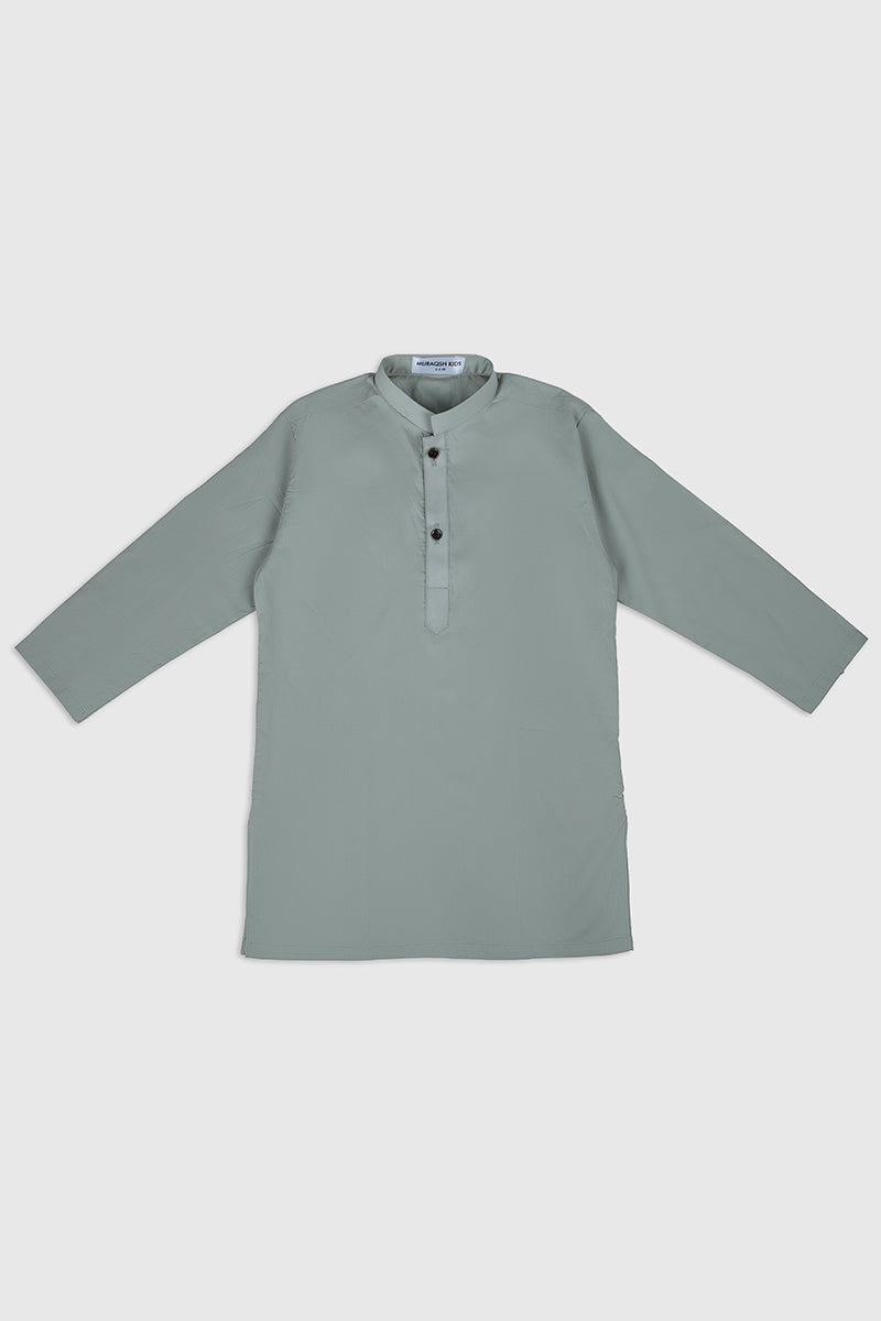 Mint Cotton Kurta Pajama Set (2-Piece) - Image 2