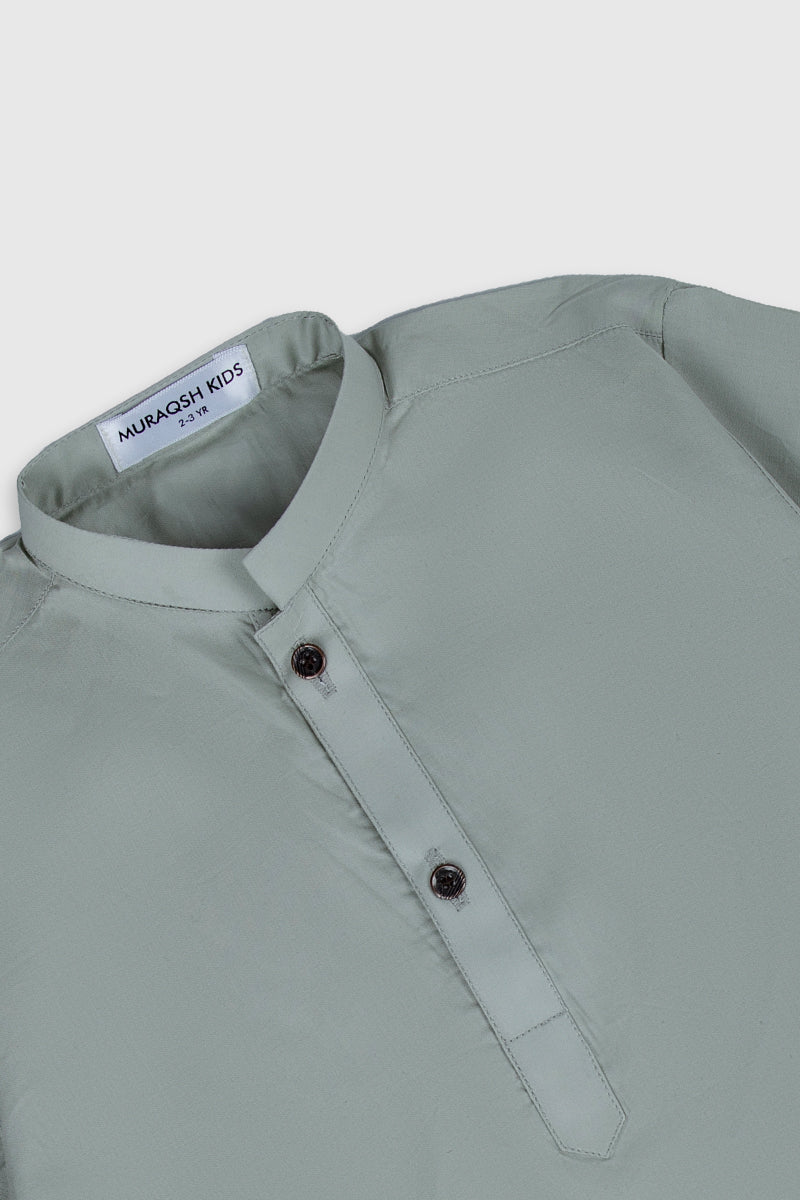 Mint Cotton Kurta Pajama Set (2-Piece) - Image 5