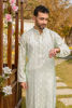 Mint Jacquard Kurta Pajama Set (2-Piece) - Image 3