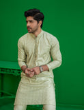 Pista Green Embroidered Wash N Wear Kurta (2-Piece) - Image 5