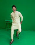 Pista Green Embroidered Wash N Wear Kurta (2-Piece) - Image 6