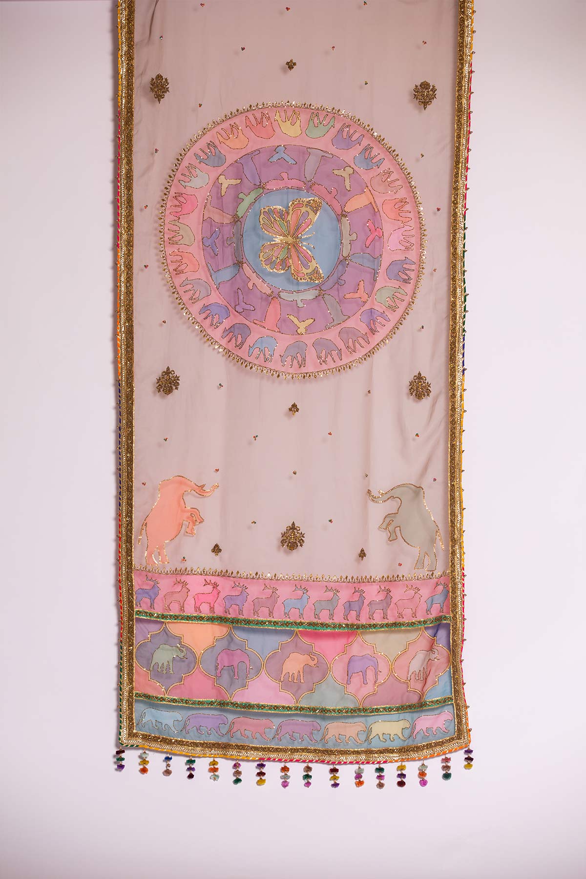 Pakistani Jade Zardozi Raw Silk Lehenga Choli (3-Piece) - Image 5