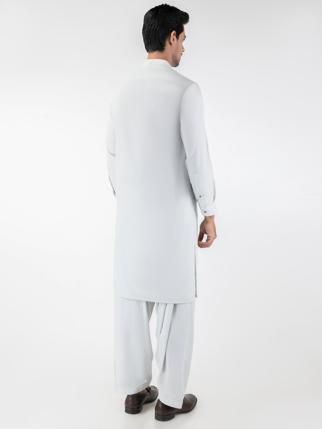 Light Green Blended Smart Fit Shalwar Kameez (2-Piece) - Image 2