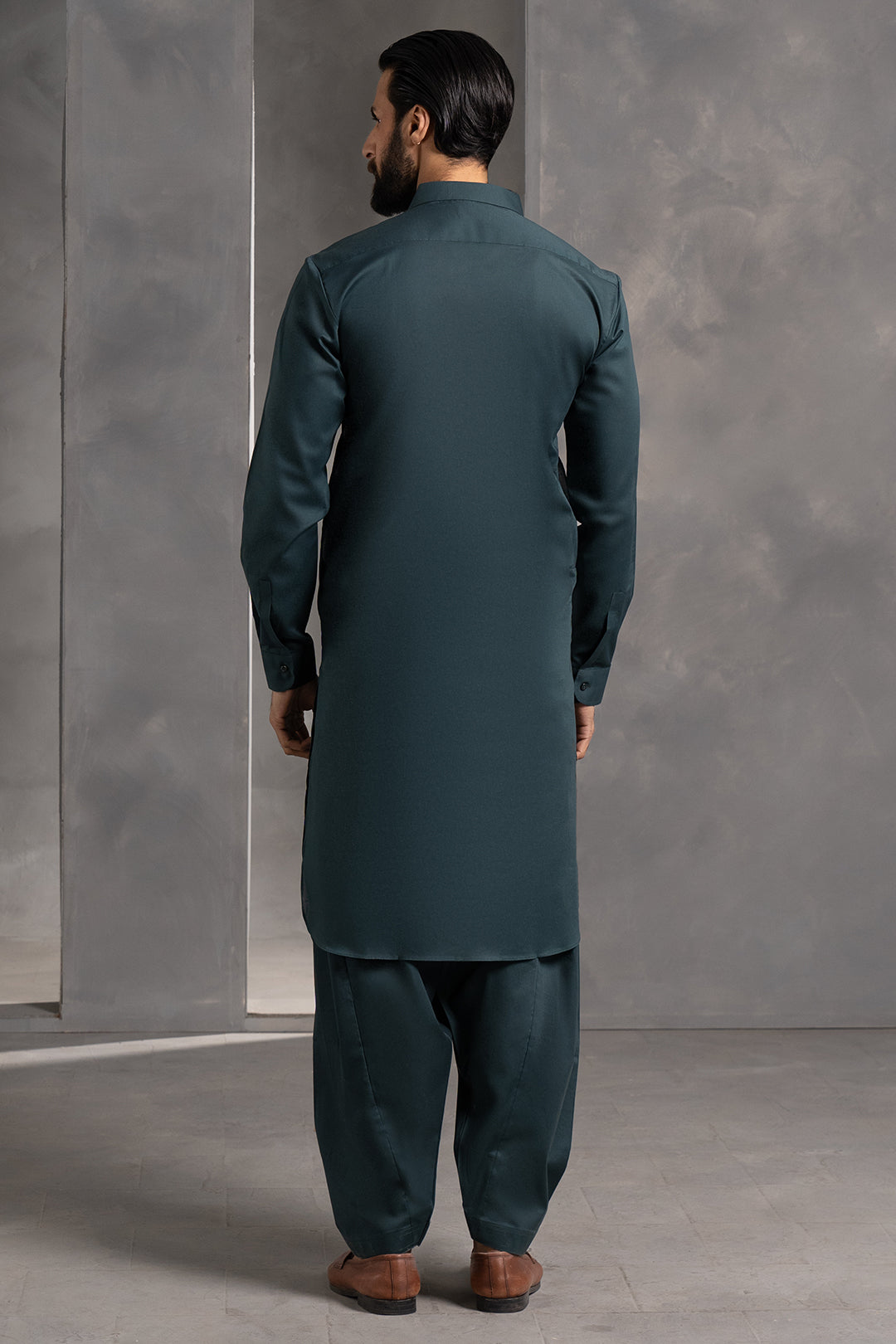 Dark Green Cotton Shalwar Kameez (2-Piece) - Image 12