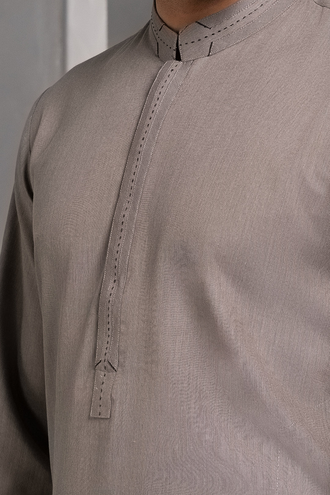 Dark Green PV Textured Wash & Wear Shalwar Kameez (2-Piece) - Image 118