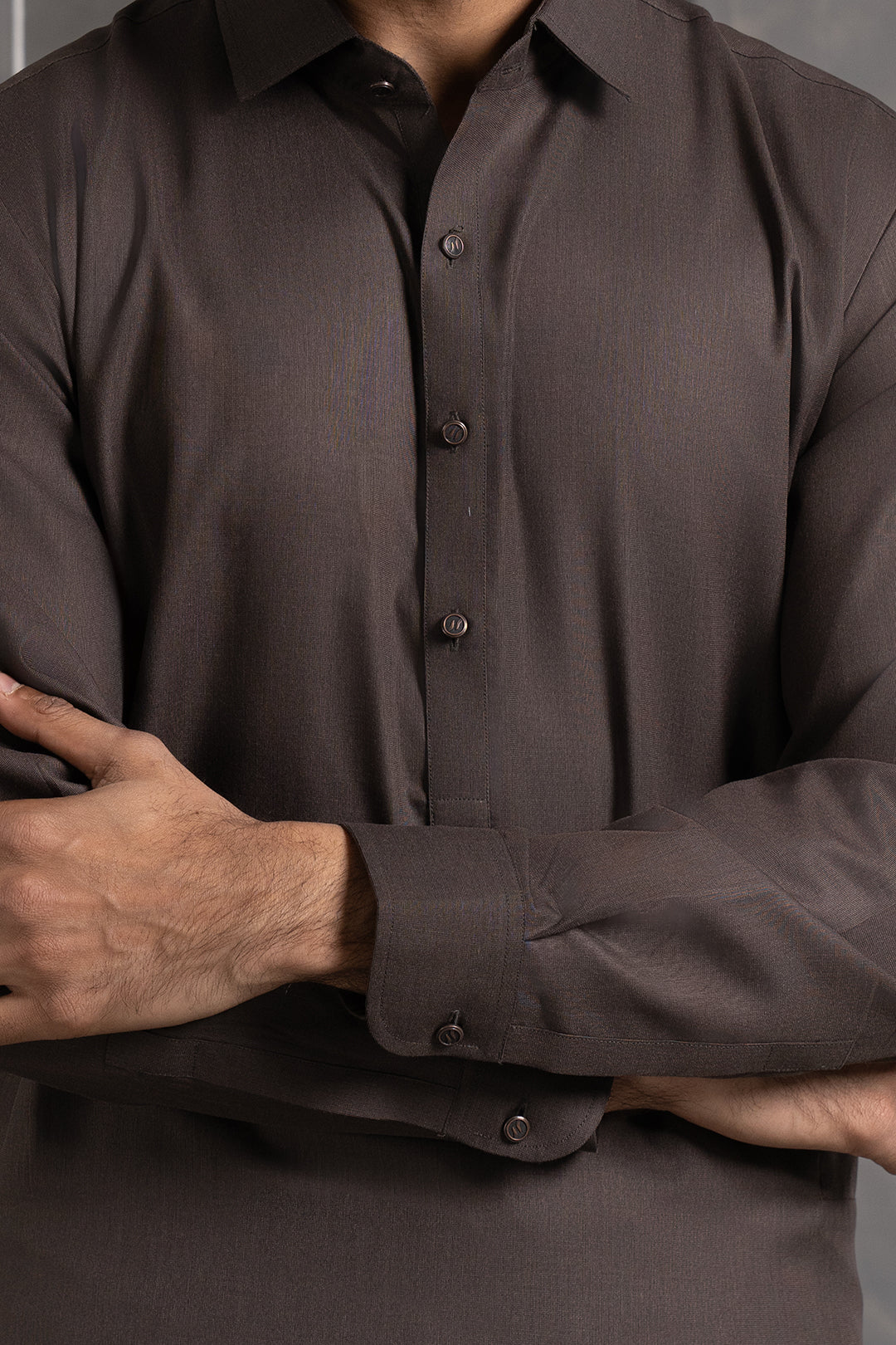 Dark Green PV Textured Wash & Wear Shalwar Kameez (2-Piece) - Image 123