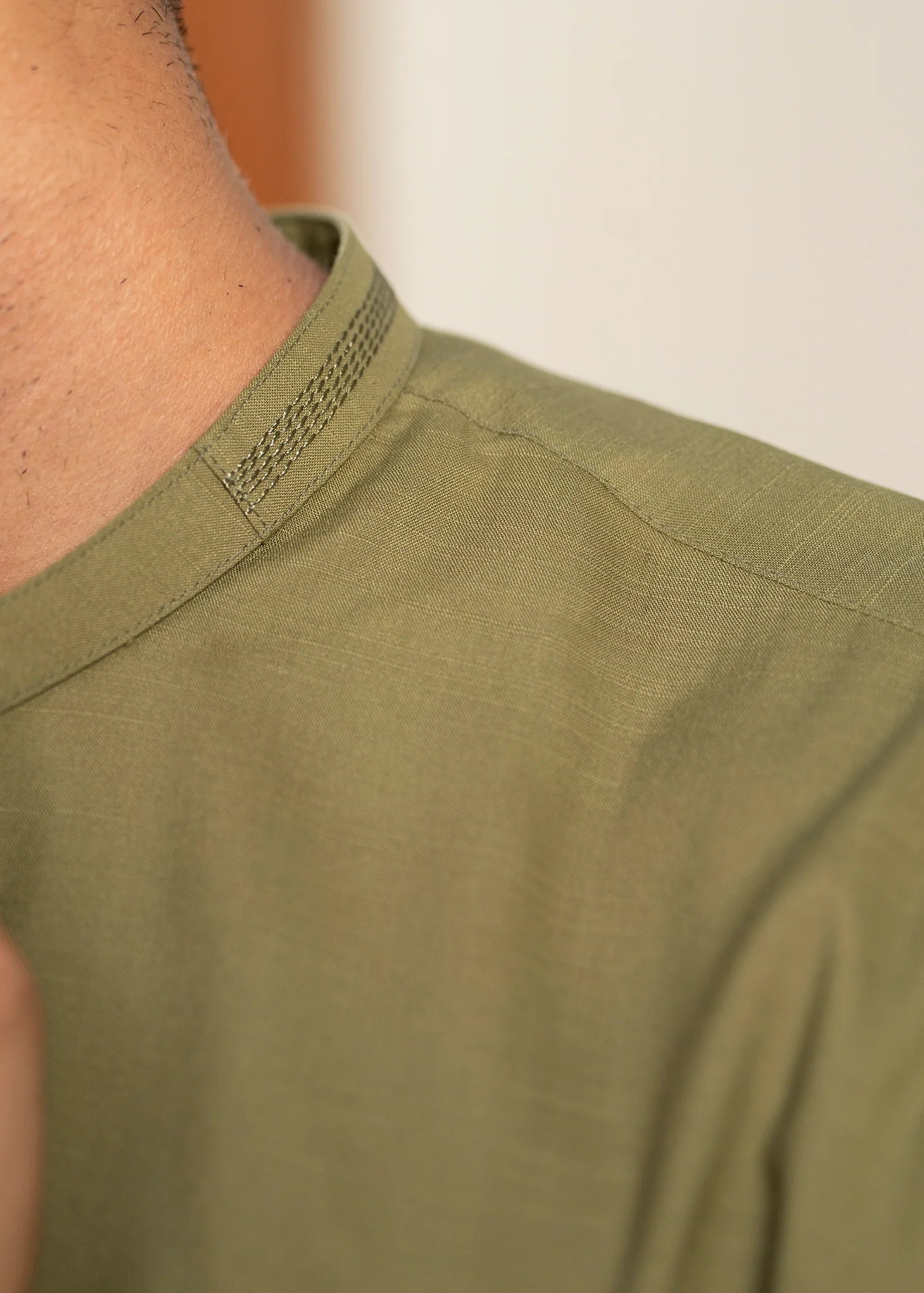 Mehndi Green Wash & Wear Shalwar Kameez (2-Piece) - Image 8