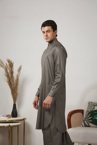 Light Green Wash & Wear Shalwar Kameez (2-Piece) - Image 3