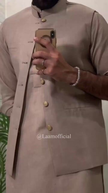 Olive Green Wash & Wear Shalwar Kameez (2-Piece) - Image 5