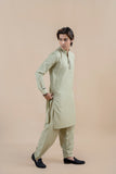 Pista Green Wash & Wear Kurta Shalwar (2-Piece) - Image 3