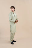 Pista Green Wash & Wear Kurta Shalwar (2-Piece) - Image 2