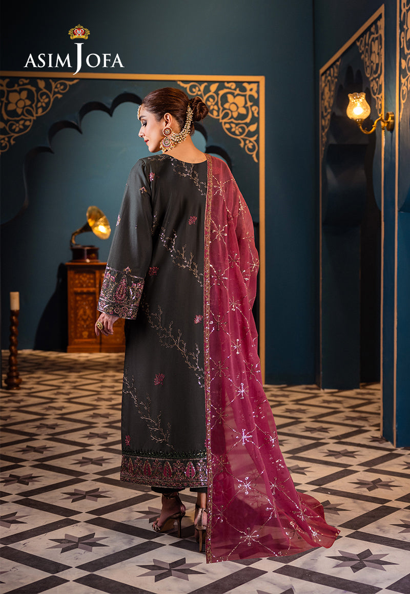 Forest Green Embroidered Cambric 3-Piece Suit - Image 2