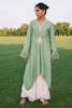 Mint Embroidered Cotton Net Salwar Kameez (2-Piece) - Image 2
