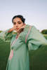 Mint Embroidered Cotton Net Salwar Kameez (2-Piece) - Image 3