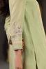 Light Green Embroidered Cotton Silk Salwar Kameez (3-Piece) - Image 8