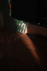 Emerald Green Crystal Georgette Salwar Kameez (3-Piece) - Image 10