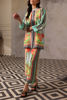 Mint Digital Print Korean Raw Silk Co-ord Set (2-Piece) - Image 6
